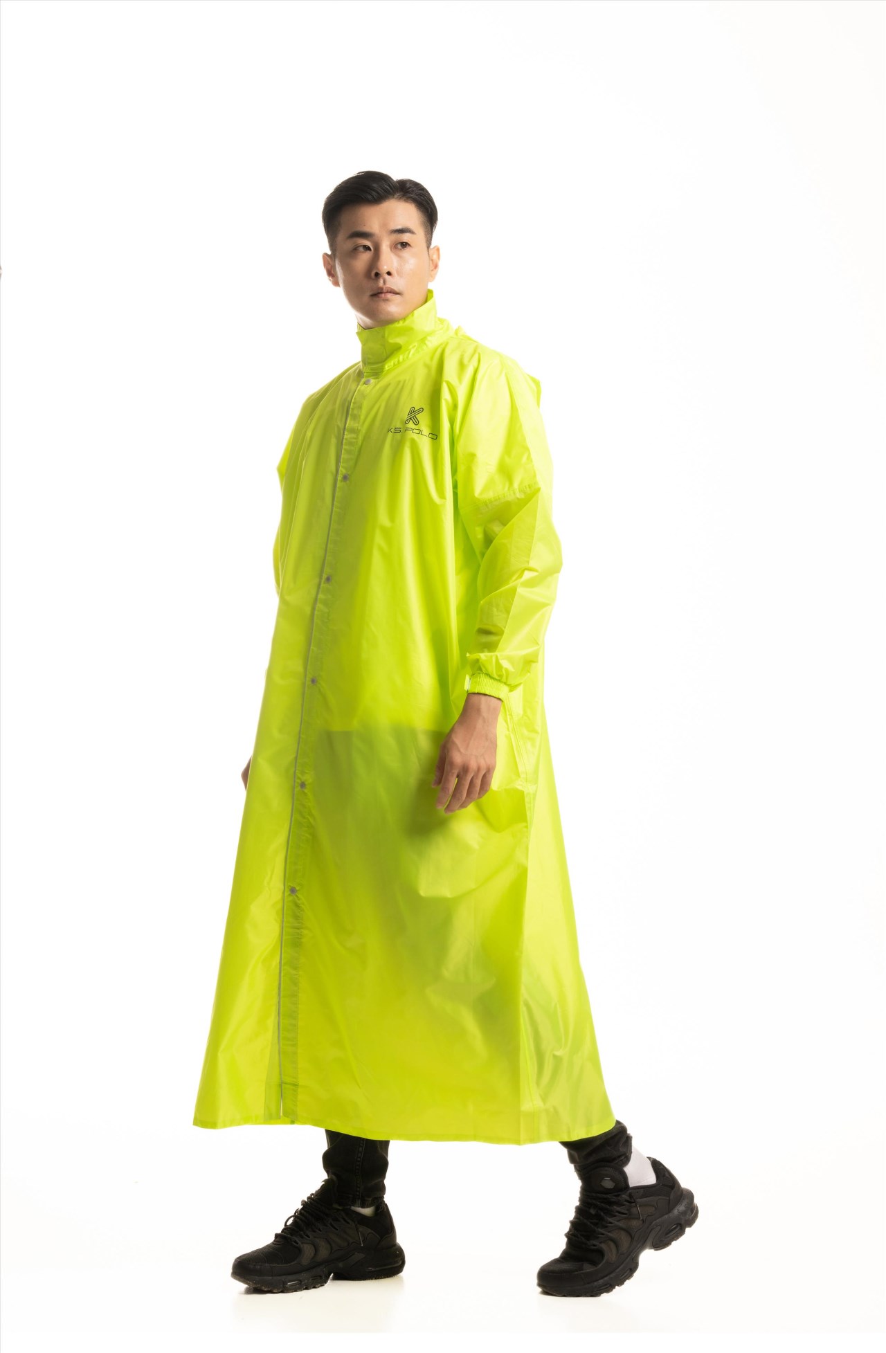 鱷魚牌 B7 亮彩成人前開式雨衣 拉鍊式雨衣