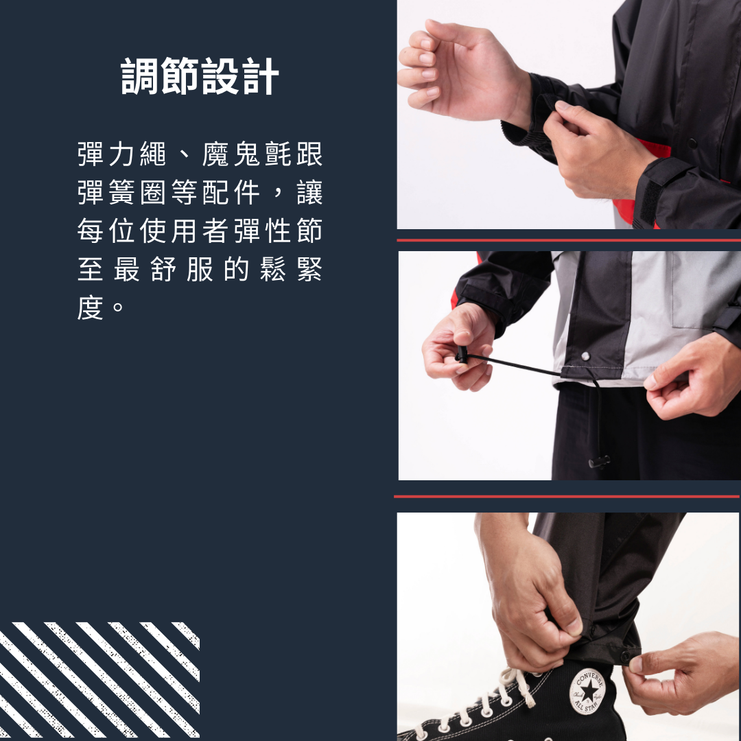 鱷魚牌 A7休閒式風雨衣 兩件式雨衣