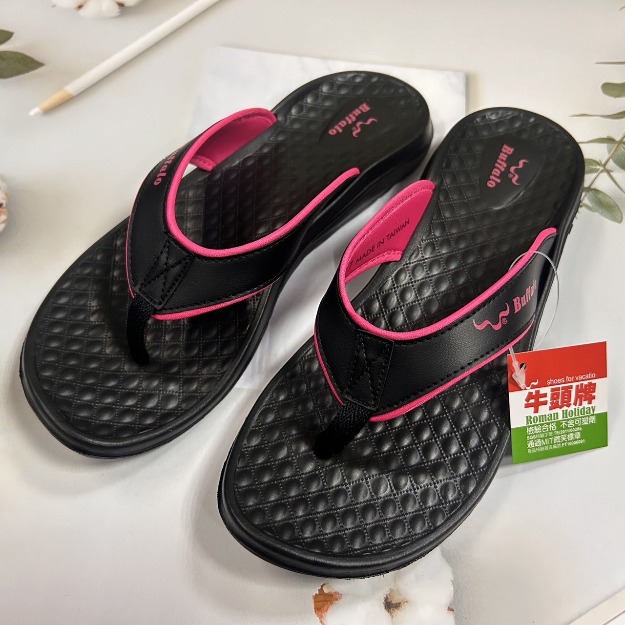 Buffalo牛頭牌 羅馬假期夾拖 911179