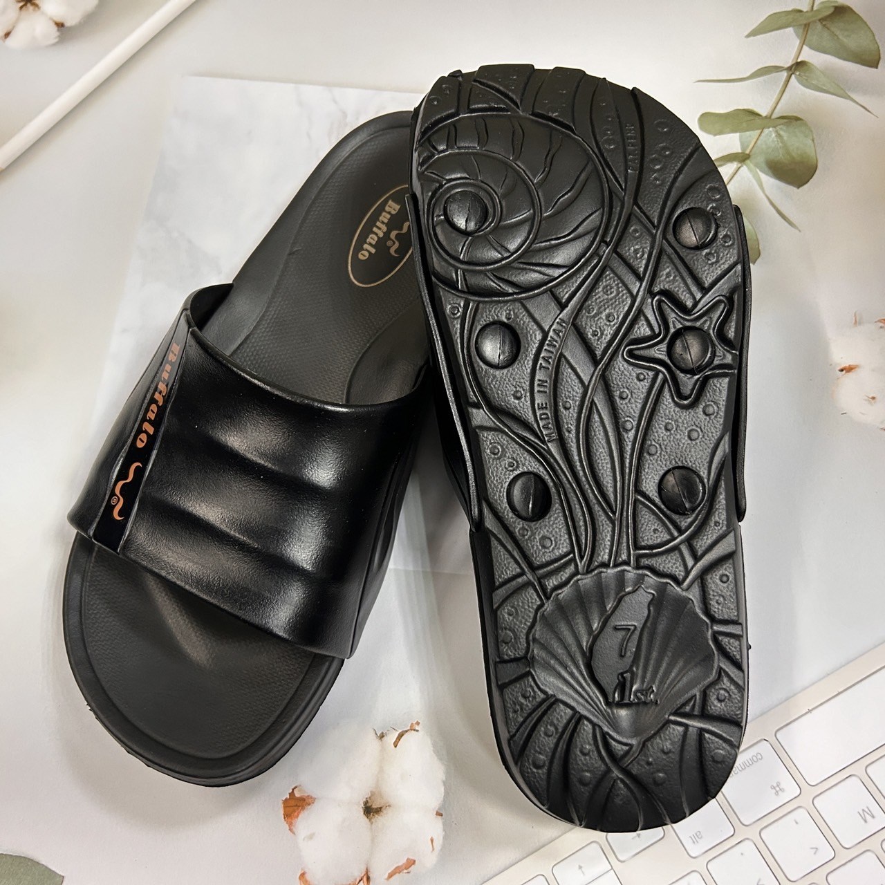 Buffalo牛頭牌 貝殼拖 909039