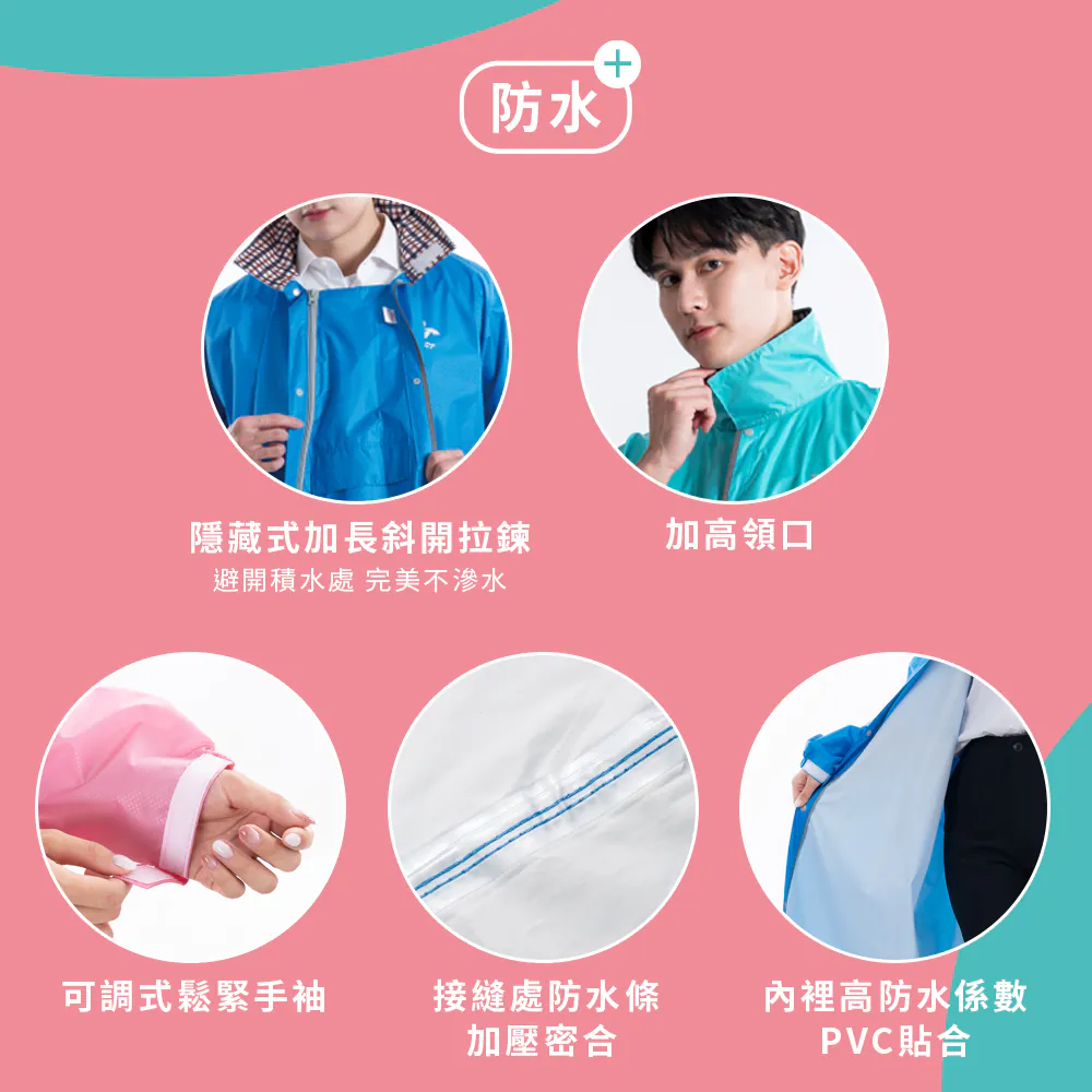 美型美色3.0 前開式雨衣 口袋進化版 機車雨衣 拉鍊式雨衣